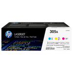 HP 305A original Toner cartridge CF370AM cyan magenta yellow standard capacity 2.600 pages 3-pack