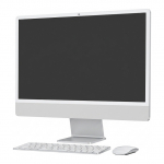 iMac Z1E2 59,62cm 23,5Zoll Standardglas M4 8C CPU/8C GPU/16C N.E. 16GB 512GB SSD Ohne Eth MM NumKey TID DE Silber