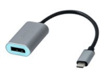 I-TEC USB C to Display Port Metal Adapter 1x DP 4K 60Hz Ultra HD kompatible with Thunderbolt 3