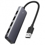 Ugreen Hub 4-in-1 USB-C Adapter to 4&times; USB 3.0 + USB-C Grey PERUGRHUB0006