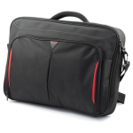 Targus | Clamshell Laptop Bag | CN418EU | Briefcase | Shoulder strap | Black/Red CN418EU