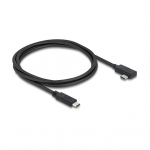 Delock Koaxiales USB 40 Gbps Kabel gewinkelt links / rechts USB PD 3.1 240 W 1 m