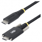 STARTECH.COM 2m USB-C-Ladekabel Schraubensicherung 240W 5A PD EPR Laptop-Ladekabel Nylon Geflochten USB-IF zertifiziert
