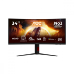 AOC Monitor 34 inch CU34G4ZCA VA Curved 250Hz HDMIx2 DP HAS Speaker