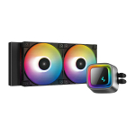 K DeepCool LS520 Processors Liquid Cooling System 1-Pack Black 120mm