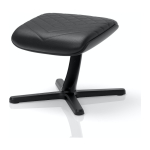 noblechairs Fu&szlig;st&uuml;tze 2 - PU Schwarz