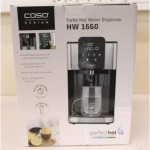 Renew. Caso 01884 HW 1660 Turbo Hot water dispenser, Power 2600 W, Capacity 4 L, Black/Stainless Steel | Caso | Turbo Hot Water Dispenser | HW 1660 | Water Dispenser | 2600 W | 4 L | Plastic/Stainless Steel | Black/Stainless Steel | DAMAGED PACKAGING