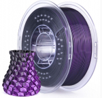 ELEGOO Silk PLA Filament 1.75mm Colored 1KG - Silk Black Purple
