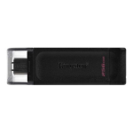 Kingston | USB Flash Drive | DataTraveler 70 | 256 GB | USB Type-C | Black
