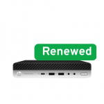 HP Renewed Grade A | ProDesk 600 G4 Desktop Mini PC | Intel Core i3 | i3-8100T | 8 GB | SSD | 128 GB | Intel UHD Graphics 630 | Windows 11 Home | 12 month(s)
