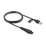 Delock USB Ladekabel 5 V f&uuml;r Elektrorasierer kompatibel mit Remington HC4250, MB4200, MB6850, XR1330 Serie - Rasierer Ladeger&auml;t Ersatzkabel 1,2