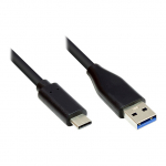 Good Connections USB3.0 Kabel A-USB-C schwarz 0,5m