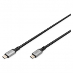 DIGITUS Anschlusskabel USB4.0/C -> C 40Gbit/s 1m schwarz