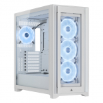 Corsair iCUE 5000X RGB QL Edition Mid-Tower ATX Gaming Geh&auml;use wei&szlig;