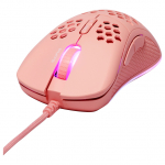 Deltaco Gaming Maus USB, RGB pink