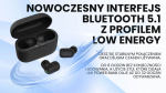 Savio TWS-09 IPX5 headphones/headset Wireless In-ear Music Bluetooth Black
