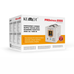 KEMOT PROsinus-2000 emergency power supply unit &ndash; a pure sine wave inverter with a 12V charging function, 230V, 2000VA/1200W