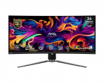 MSI Monitor MAG 341CQP QD-OLED 34 inches/QD-LED/UWQHD/Curved/175Hz/Black