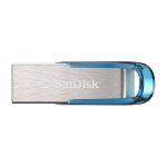 STICK 64 GB Sandisk Ultra Flair - 3.2 Gen 1 - Blau - Silber