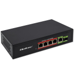 Qoltec Ethernet PoE SWITCH 4x RJ45 PoE 1x RJ45Upli