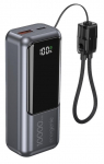 Gembird PowerBank LCD 10000mAh QC3.0 20W gray