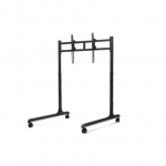 Next Level Racing Floor stand | Round Tube Freestanding Single Monitor Stand | Up to 65 " | Height adjustment, Tilt | Maximum weight (capacity) 50 kg | Black NLR-R010