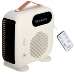 Adler LED Fan Heater with Remote Control | AD 7756 | Fan heater | 2000 W | Beige | IPX0