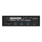 LogiLink 5,25' multifunction fron panel with 6-way c. rea
