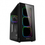 MIDI Sharkoon TG6 RGB. Glasfenster. L&uuml;fter LED RGB