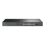 TP-LINK | SG2218P | JetStream 18-Port Gigabit Smart Switch with 16-Port PoE+ | Rack-mountable | Managed