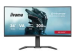 IIYAMA GCB3484WQSU-B2 34inch VA Curved Gaming 1500R G-Master Red Eagle 3440x1440 200Hz Dual Mode WHD 400Hz 0.6ms MPRT 450cdm2 HDR400