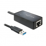 DeLock USB 3.0 > Gigabit LAN (ST-BU) Adapter Schwarz 496816