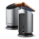 AXAGON USB-C 10Gbps Wireless Charging 9in1 hub | HMC-WL9 HMC-WL9