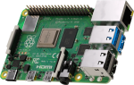 Raspberry Pi 4 Model B Single Board Computer, 4GB RAM, Ethernet, GPIO, HDMI, USB, WiFi, Bluetooth