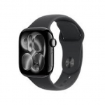 Apple Watch Series 11&Acirc; GPS&Acirc; 42mm&Acirc; Jet Black Aluminium Case with Black Sport Band - S/M