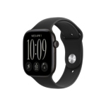 Apple Watch Series 12 GPS 46mm Black Aluminium Case with Black Sport Band - S/M | Apple