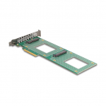 PCI Express 4.0 x8 Karte zu 2 x intern U.2 NVMe SFF-8639 - Bifurcation (LxB: 236 x 87 mm)