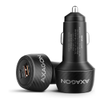 AXAGON PWC-PQ48 Auto Ladeger&auml;t, USB-C mit Powe Delivery 3, USB-A mit Quick Charge 4+ - schwarz