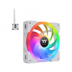 140mm Thermaltake SWAFAN EX14 RGB PC Cooling Fan White TT Premium Edition 3 Pack