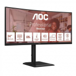 AOC | CU34E4CV | 34 " | VA | 21:9 | 120 Hz | 4 ms | 3440 x 1440 pixels | HDMI ports quantity 2 | Black