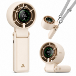 AECOOLY Halo 02 Portable Handheld Fan, Beige