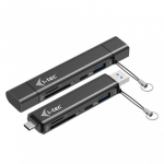 i-tec Card reader USB-C/USB-A Dongle SD TF and 2xUSB