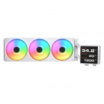 K COUGAR CPU Wasserk&uuml;hlung Poseidon Vistek Pro 360,ARGB,Wei&szlig;