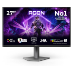 67,3cm/26,5" (3840x2160) AOC AG276UZD 16:9 4K QD-OLED 0,03ms 240Hz HDMI DisplayPort USB-C USB VESA Speaker HDR Black