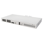 MikroTik Cloud Router Switch CRS418-8P-8G-2S+RM, 17x Gigabit PoE (8x PoE af/at), 2x 10G SFP+, Rackmount