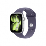 Apple Watch Series 11 GPS 46mm Silver Aluminium Case with Purple Fog Sport Band - S/M | Apple