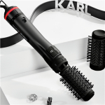 Rowenta Activ Keratin and Shine Hair Brush | x Karl Lagerfeld CF952LF0 | Ion conditioning | Number of heating levels 2 | 1000 W | Black