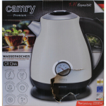 Renew. Camry CR 1344 Electric kettle with a thermometer 1,7L, Cream | Renew. | Camry Kettle with a thermometer | CR 1344 | Electric | 2200 W | 1.7 L | Stainless steel | 360&deg; rotational base | Cream | DAMAGED PACKAGING