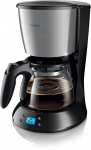 Philips Daily Collection Coffee maker HD7459/20 With glass jug With timer Black & metal