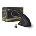 Inter-Tech AC KM-206L Maus Vertikal, ergonomisch f&uuml;r Linksh&auml;nder, 6 Tasten, Wireless